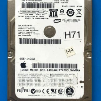 APPLE Fujitsu MHY2120BH, CA06889-B42500AP, 0CFE1B-0081000D, 120GB SATA 2.5 HD