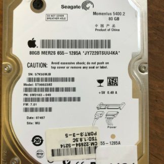 APPLE Seagate ST98823AS P/N: 2Z694-5214 FW: 7.01 80GB - China 100349359 REV F