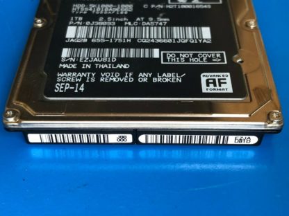 HGST HTS541010A9E662, PN 0J38093, MLC DA5747, 1TB SATA 2.5 Hard Drive - Image 4