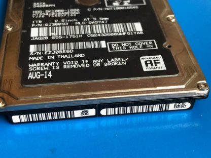 HGST HTS541010A9E662, PN 0J38093, MLC DA5747, 1TB SATA 2.5 Hard Drive - Image 4