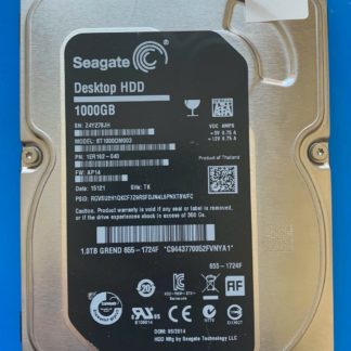 ST1000DM003 1ER162-040 Z4Y278JH AP14 TK SEAGATE SATA 1000GB 100724095 REV A