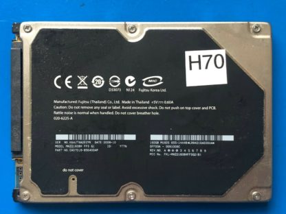 APPLE Fujitsu MHZ2160BH, CA07018-B56400AP, 0FFD3A-0081008C, 160GB SATA 2.5 HD