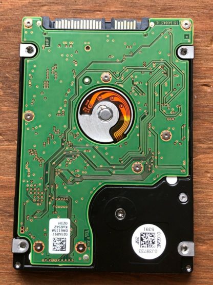 HGS HTS725050A7E630, PN 0J38745, MLC DA6514, Hitachi 500GB SATA 2.5 Hard Drive - Image 3