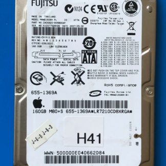 MHW2160BH PL, PN CA06820-B39800AP, Fujitsu 160GB SATA 2.5 Hard Drive