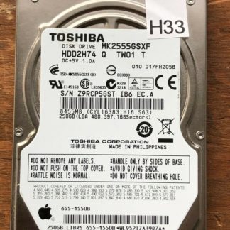 MK2555GSXF, D1/FH205B, HDD2H74 Q TW01 T, Toshiba 250GB SATA 2.5 Hard Drive