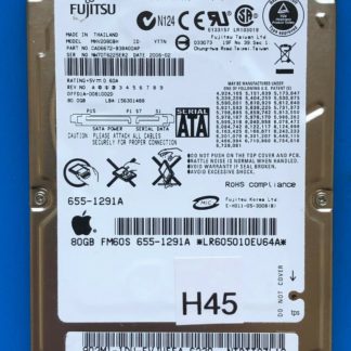 APPLE Fujitsu MHV2080BH, CA06672-B38400AP, 0FFD1A-0081002D, 80GB SATA 2.5 HD
