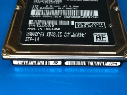 HGST HTS541010A9E662, PN 0J38093, MLC DA5747, 1TB SATA 2.5 Hard Drive - Image 4