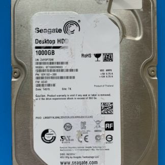 ST1000DM003 1ER162-300 Z4Y0P7DM CC43 TK SEAGATE SATA 1000GB 100724095 REV A