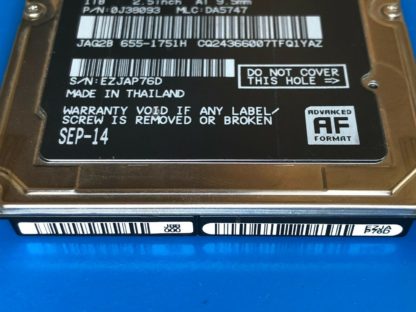 HGST HTS541010A9E662, PN 0J38093, MLC DA5747, 1TB SATA 2.5 Hard Drive - Image 4