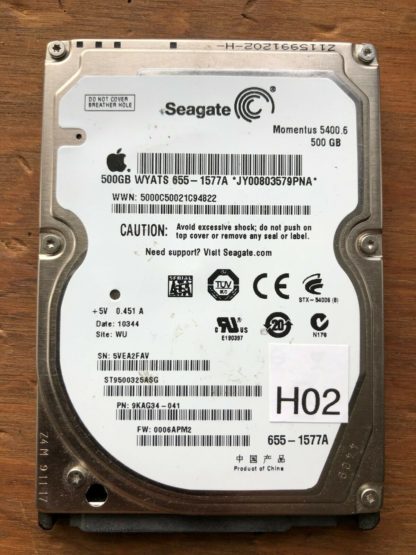 ST9500325ASG  9KAG34-041  006APM2  WU  5VEA2FAV  SEAGATE SATA 500GB 100565308 A