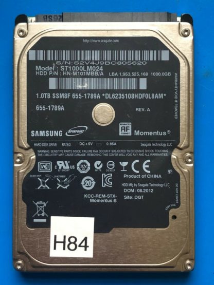 APPLE SAMSUNG ST1000LM024, HN-M101MBB/A, 655-1789A, Samsung 1TB SATA 2.5 HD