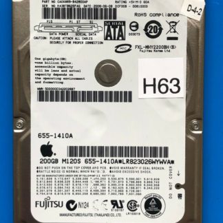 APPLE Fujitsu MHY2200BH, CA06889-B42800AP, 0CFD0B-0081000D, 200GB SATA 2.5 HD