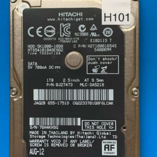 APPLE HITACHI HTS541010A9E662 P/N: 0J27473 MLC: DA5218 1TB - THAILAND 0A90350