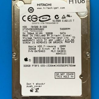 APPLE HITACHI HTS545032B9SA02 P/N: 0A70463 MLC: DA3031 320GB - THAILAND 0A90161