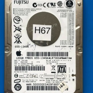 APPLE Fujitsu MHW2120BH, CA06820-B38700AP, 0FFF6A-00810013, 120GB SATA 2.5 HD