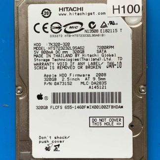APPLE HITACHI HTS723232L9SA62 P/N: 0A73152 MLC: DA2835 320GB - THAILAND 0A90137
