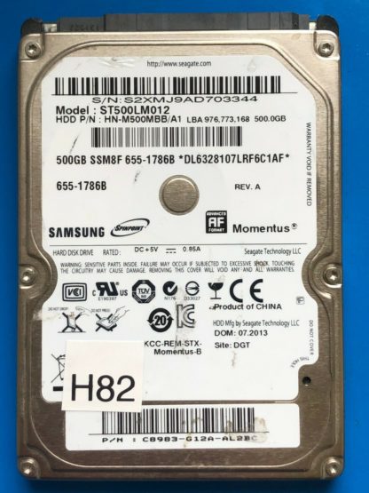 APPLE SAMSUNG ST500LM012, HN-M500MBB/A1, SSM8F, Samsung 500GB SATA 2.5 HD