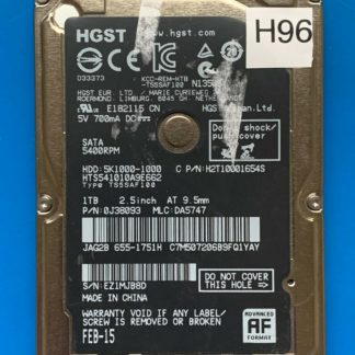 HGST HTS541010A9E662, PN 0J38093, MLC DA5747, 1TB SATA 2.5 Hard Drive