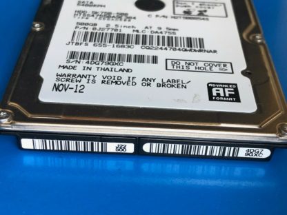 HGST HTS547550A9E384, PN 0J27701, MLC DA4755, 500GB SATA 2.5 Hard Drive - Image 4