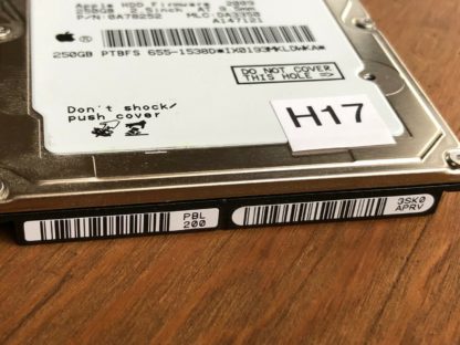 APPLE HITACHI HTS545025B9SA02 P/N: 0A78252 MLC: DA3350 250GB - THAILAND 0A90161 - Image 4