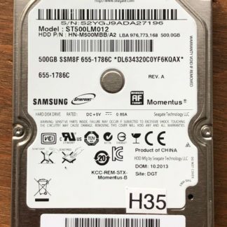 APPLE ST500LM012, HN-M500MBB/A2, 655-1786C, Samsung 500GB SATA 2.5 Hard Drive